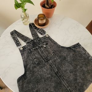 Wild Fable Distressed Black Overalls